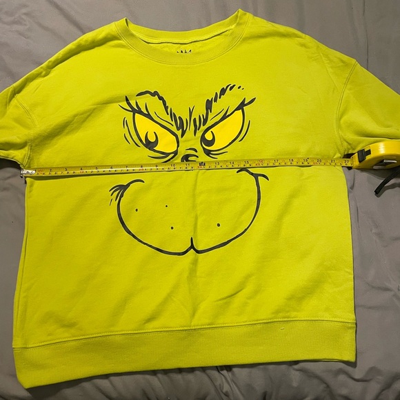 Grinch Christmas Sweatshirt Medium Green Pullover Dr. Seuss Holiday‎ Sweater - Picture 8 of 8